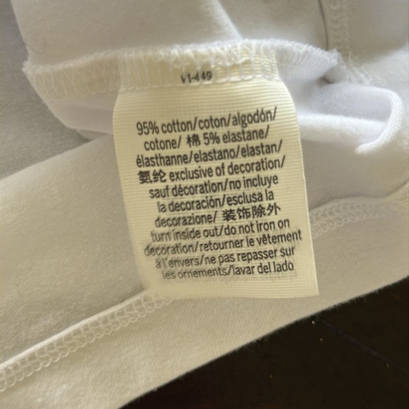 PINK Victoria's Secret Black White Ragland Long Sleeve Cropped Top T-Shirt Sz XL - Picture 9 of 11